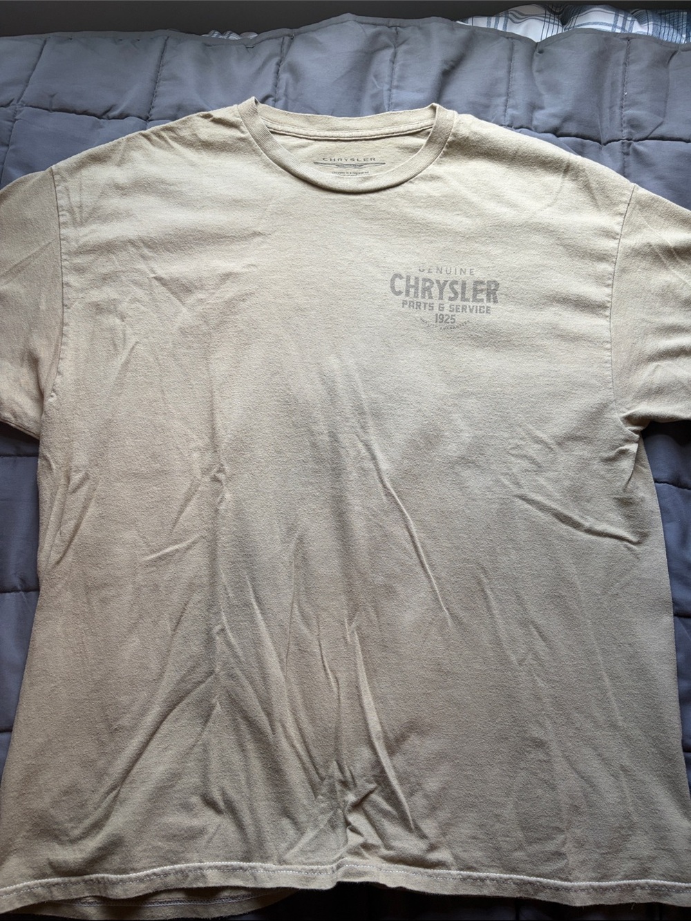 Genuine Tan Short Sleeve Chrysler Tee - Men